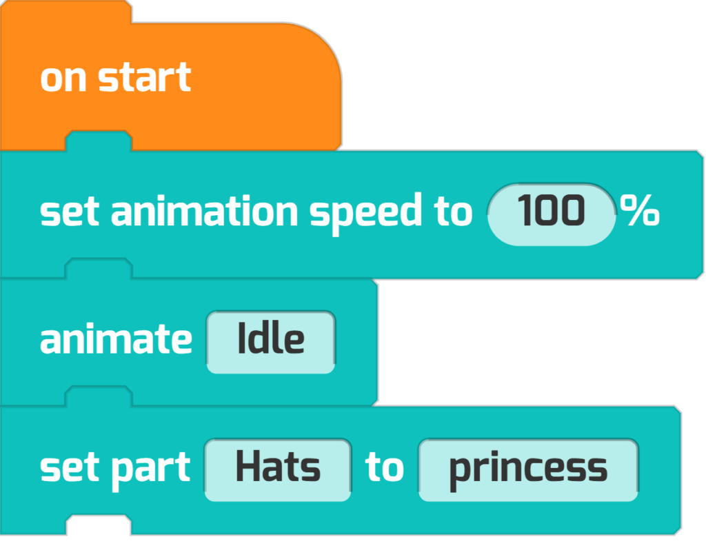 Set starting animation and behavior