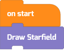 Calling Draw Starfield 