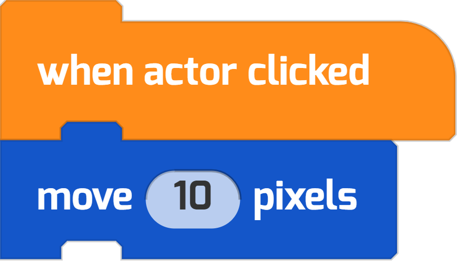 When Actor Clicked, Move 10 pixels