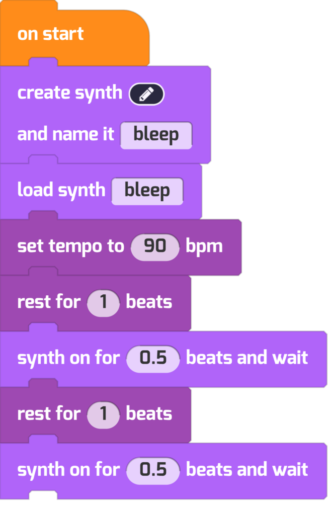 A program that plays synths based on beats. 