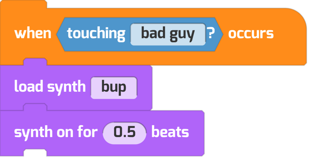 This program adds a sound effect for touching a bad buy 