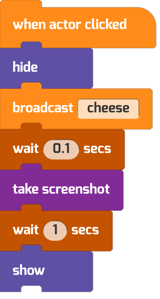 Program for a screenshot button 